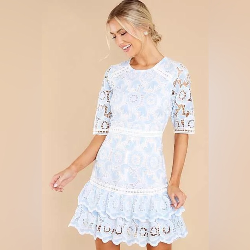 Red Dress Boutique All About that Lace Dress